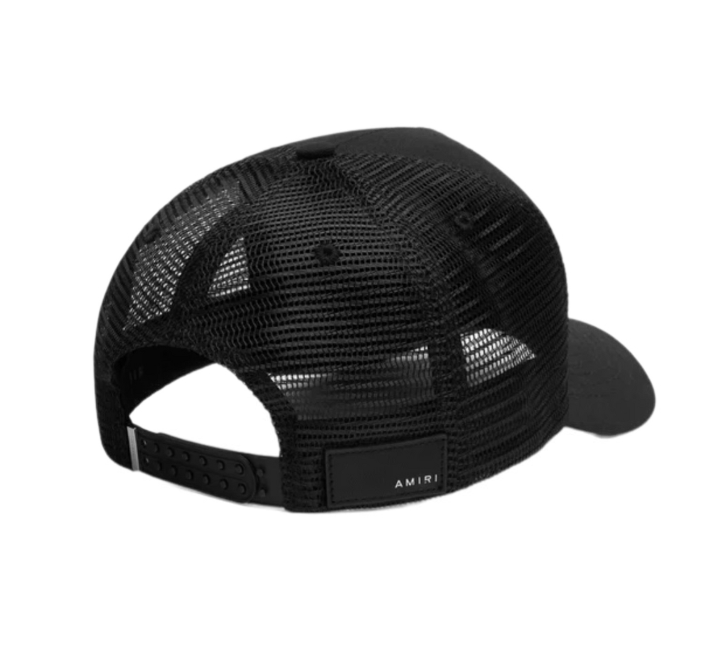 Amiri Crystal 3 Star Trucker Hat Black/White