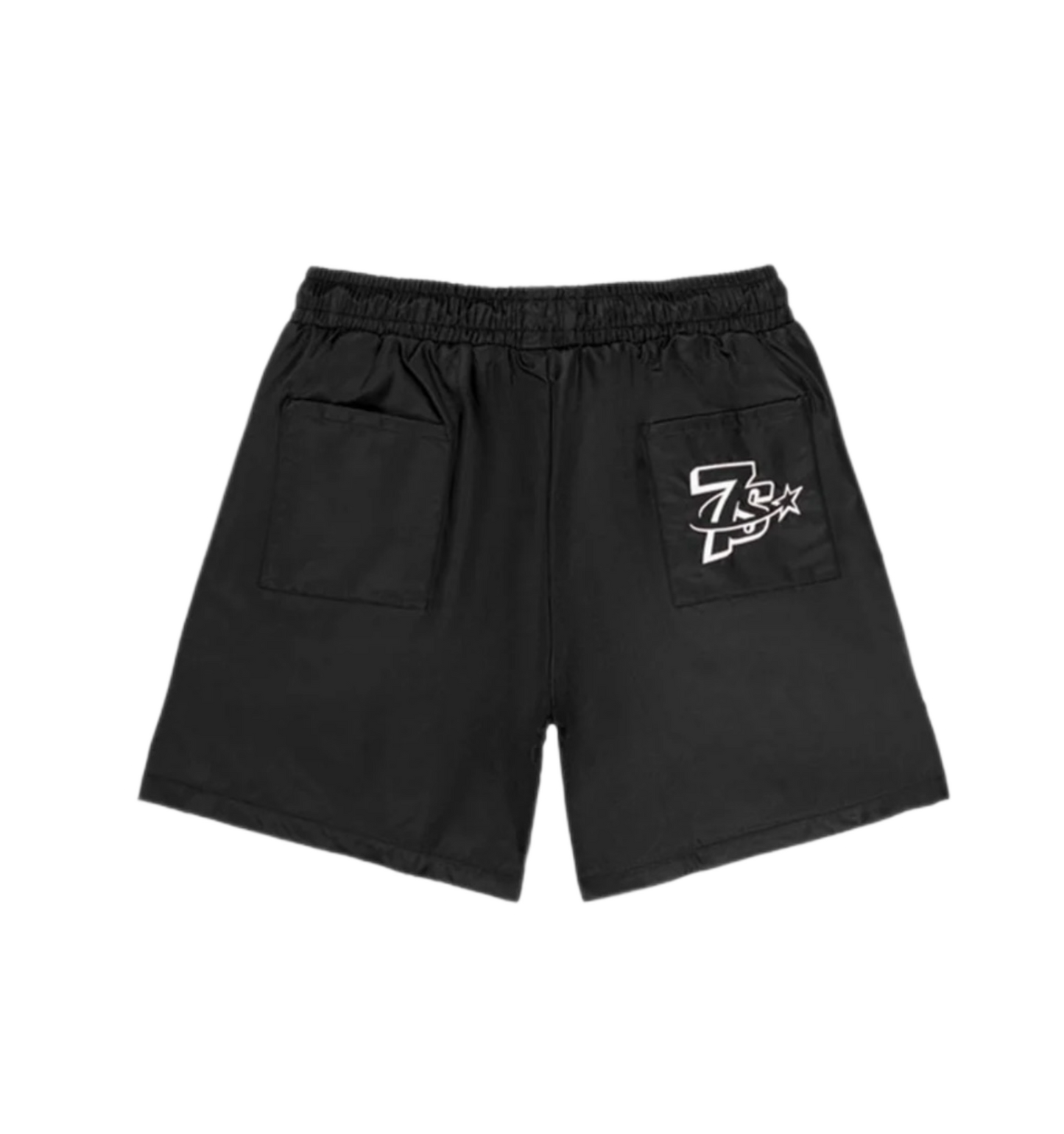 Triple Seven Nylon Shorts Black