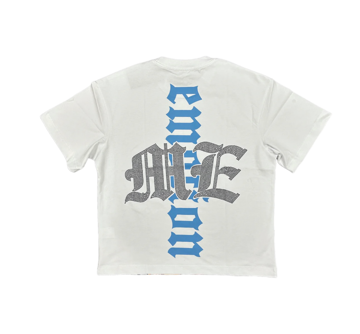Mixed Emotion Rhinestone Angel T-Shirt White