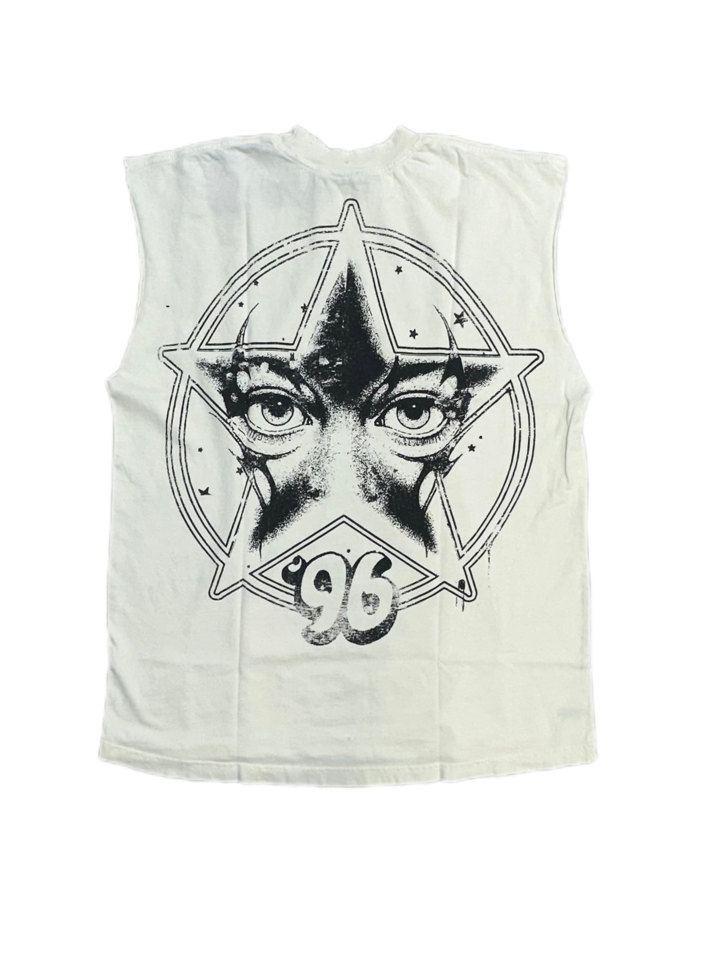 Hellstar Rush Cut-Off T-Shirt White