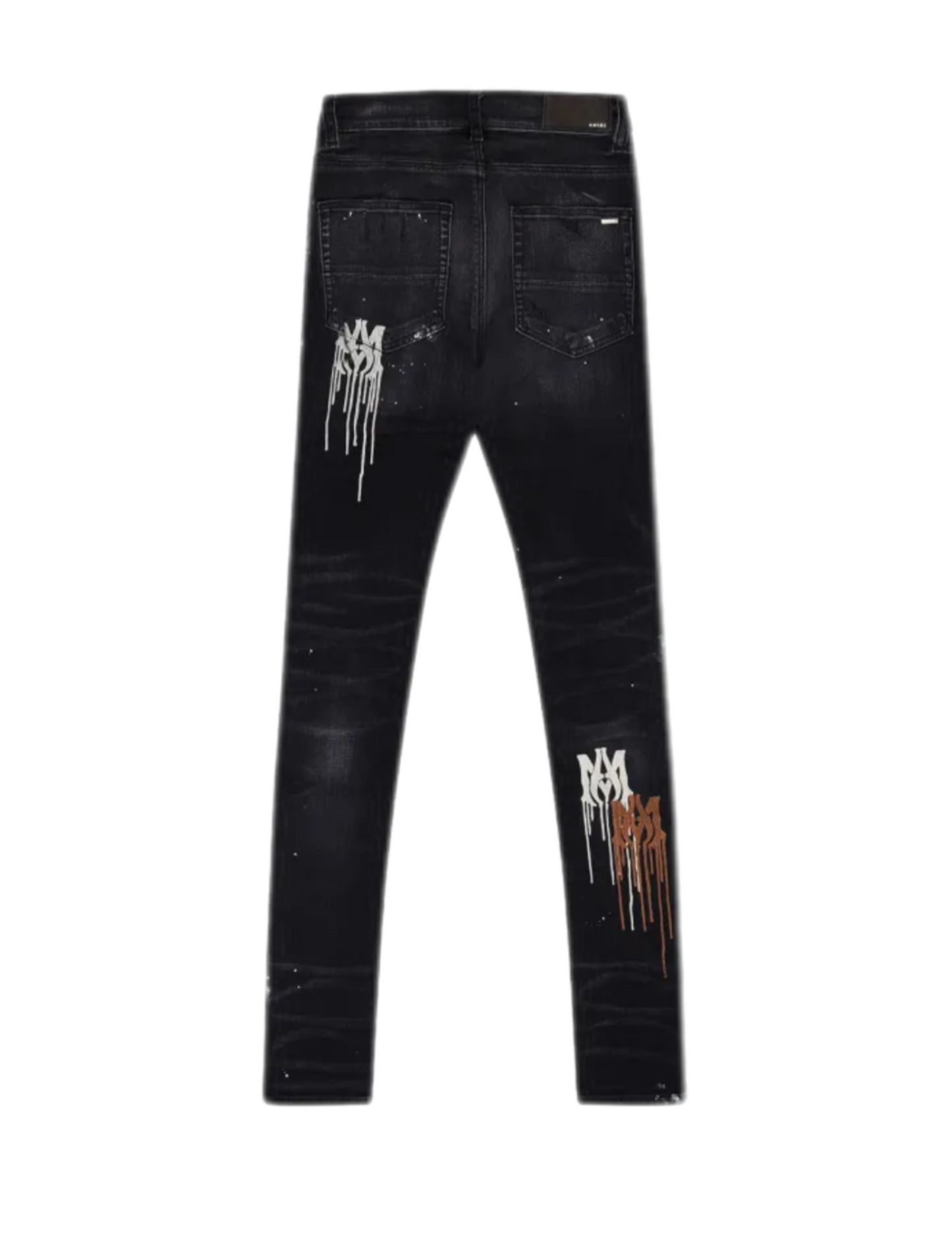 Amiri Jeans MA Drip Aged Black