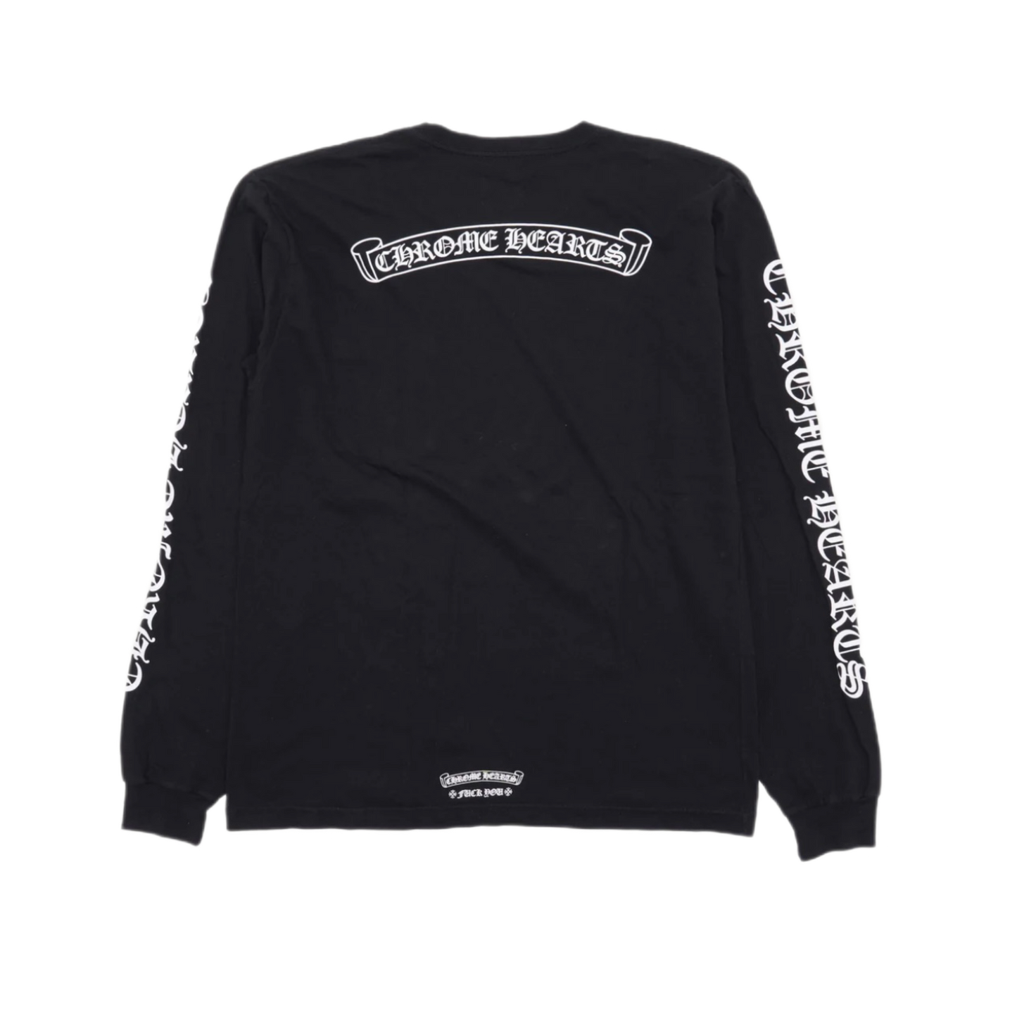 Chrome Hearts Scroll Logo Pocket Long Sleeve Black