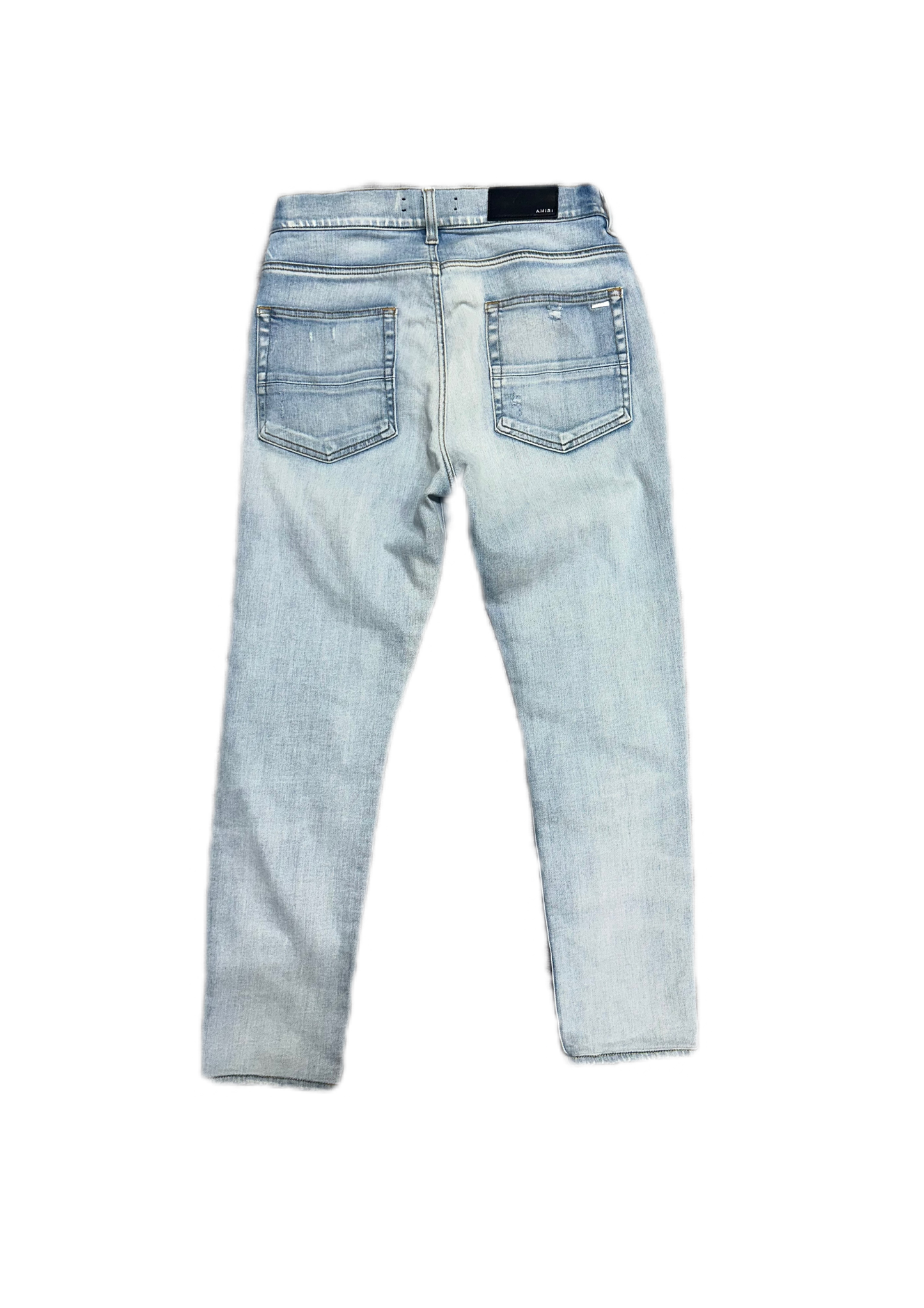 Amiri Jeans MX1 Camo Patch Light Indigo (PREOWNED) Size:32