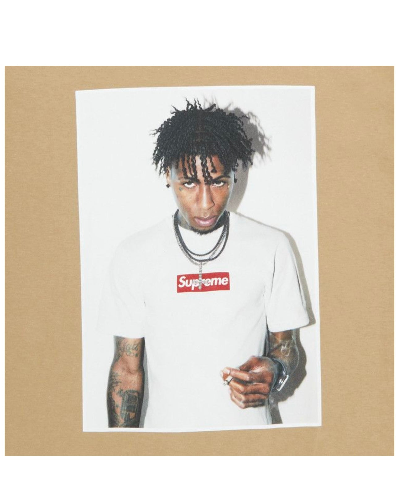 Supreme NBA Youngboy T-Shirt Khaki