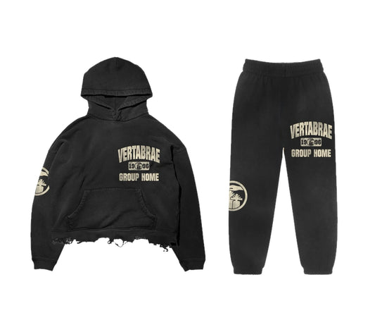 Vertabrae Group Home Sweatsuit Black