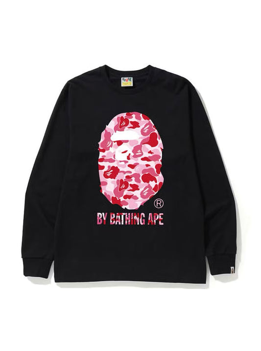 Bape ABC Camo By Bathing Ape Long Sleeve Black Pink