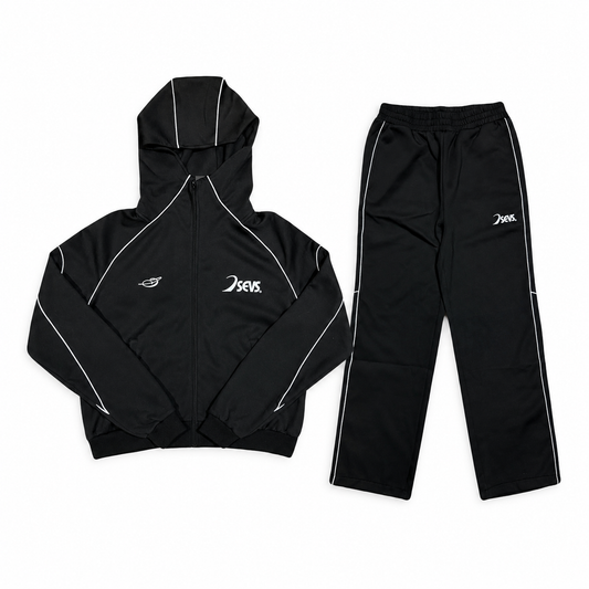 Triple Sevens Tracksuit Black