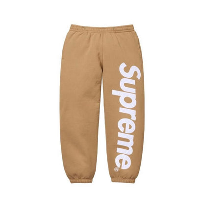 Supreme Satin Applique Sweatsuit Light Tan