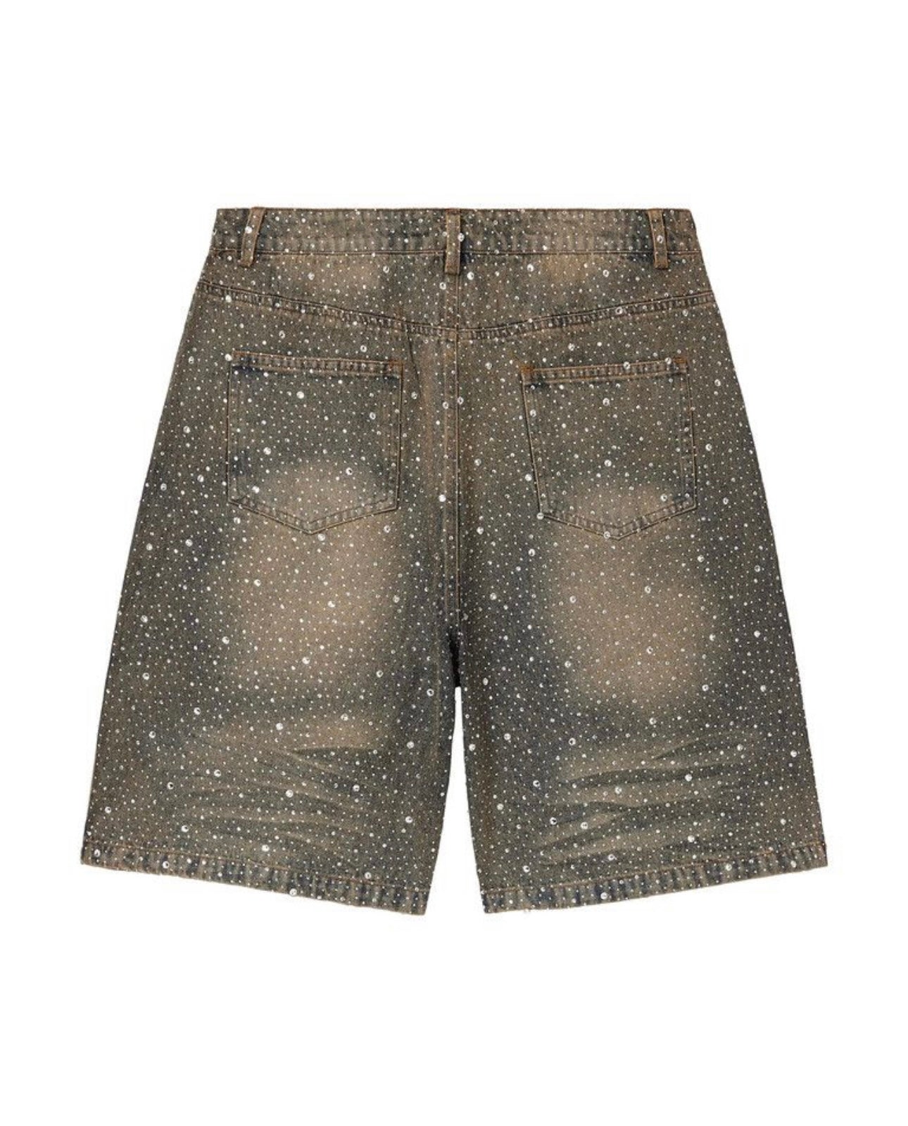 Vale Rainstorm Jean Shorts Mid Wash