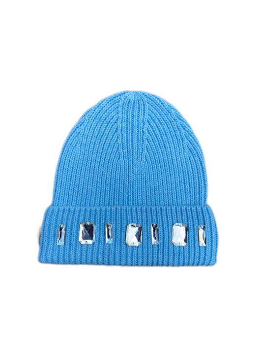 Louis Crown Rhinestone Beanie Baby Blue