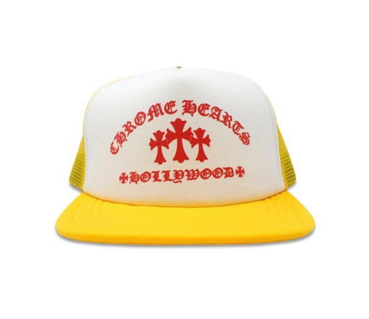 Chrome Hearts King Taco Trucker Hat Yellow/White/Red