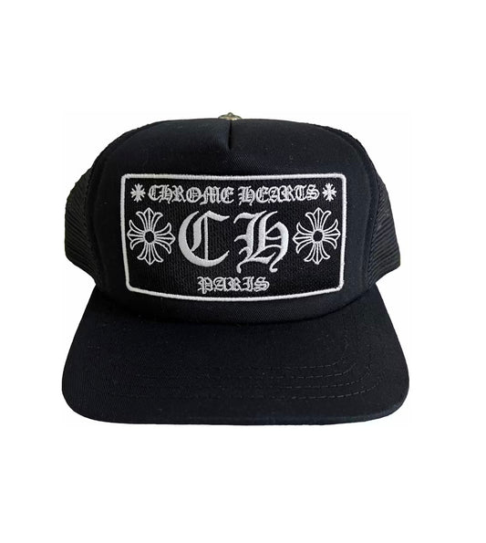 Chrome Hearts CH Miami Trucker Hat Black