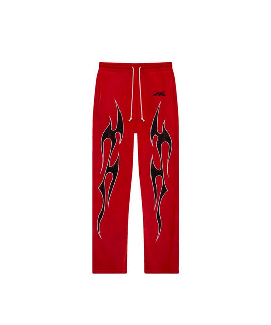 Hellstar Halloween Flame Sweatpants Red