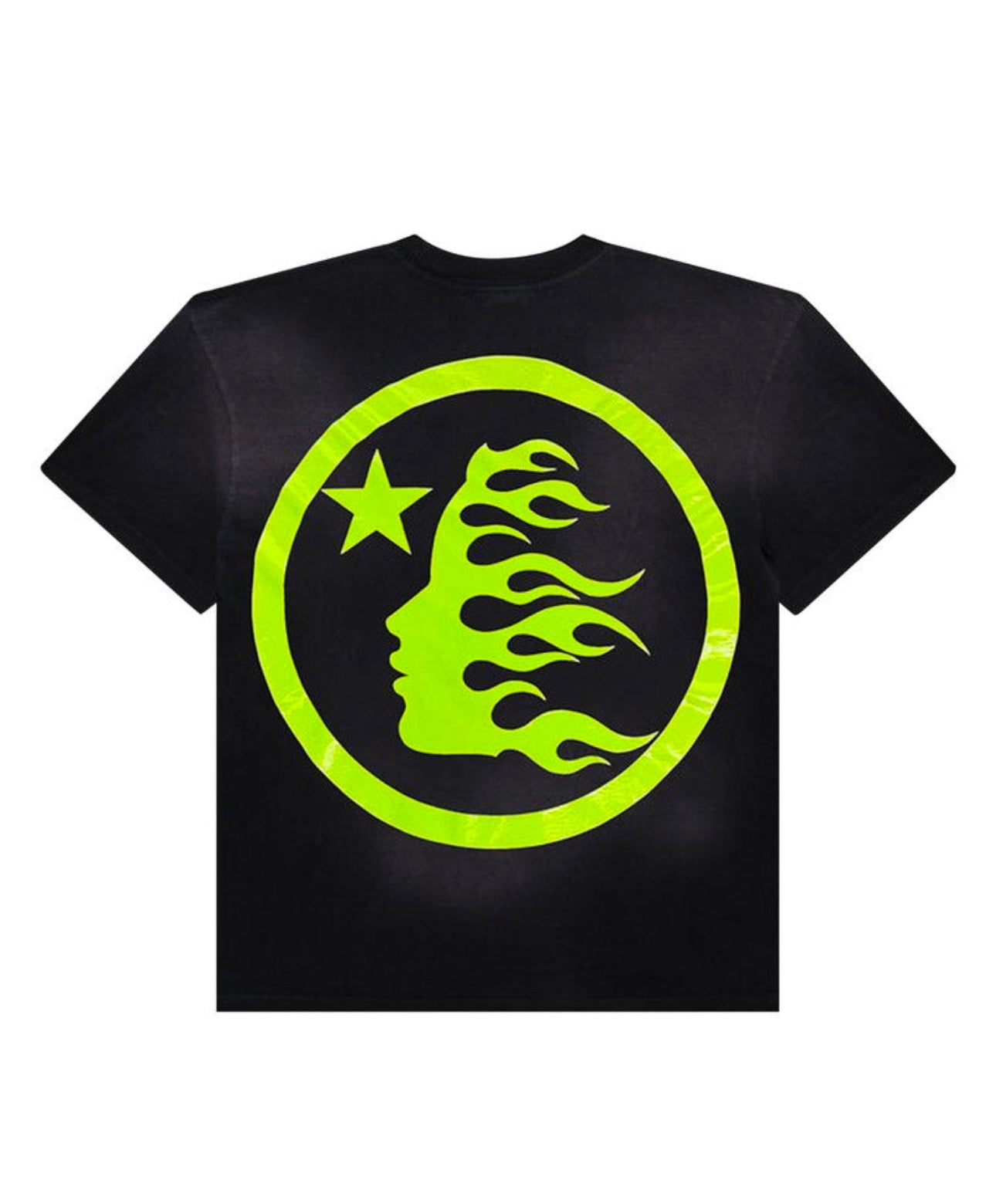 Hellstar Sports Core Logo Gel T-Shirt Black Light Green