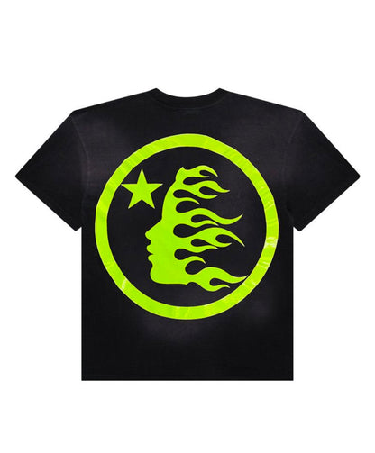 Hellstar Sports Core Logo Gel T-Shirt Black Light Green