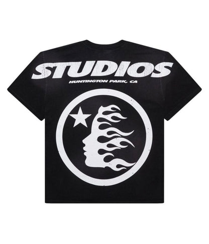 Hellstar Studios Cartoon Logo T-Shirt Yellow