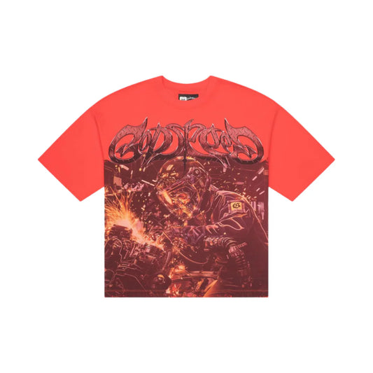 Godspeed Steel Sharpens T-Shirt Red