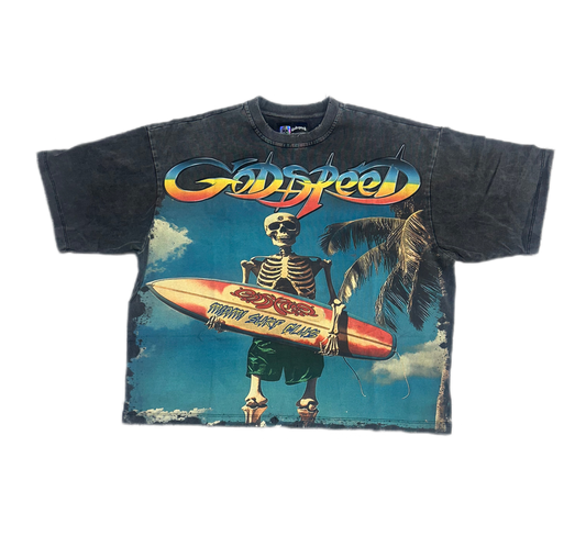 Godspeed Miami Surf Club T-Shirt Wash Black