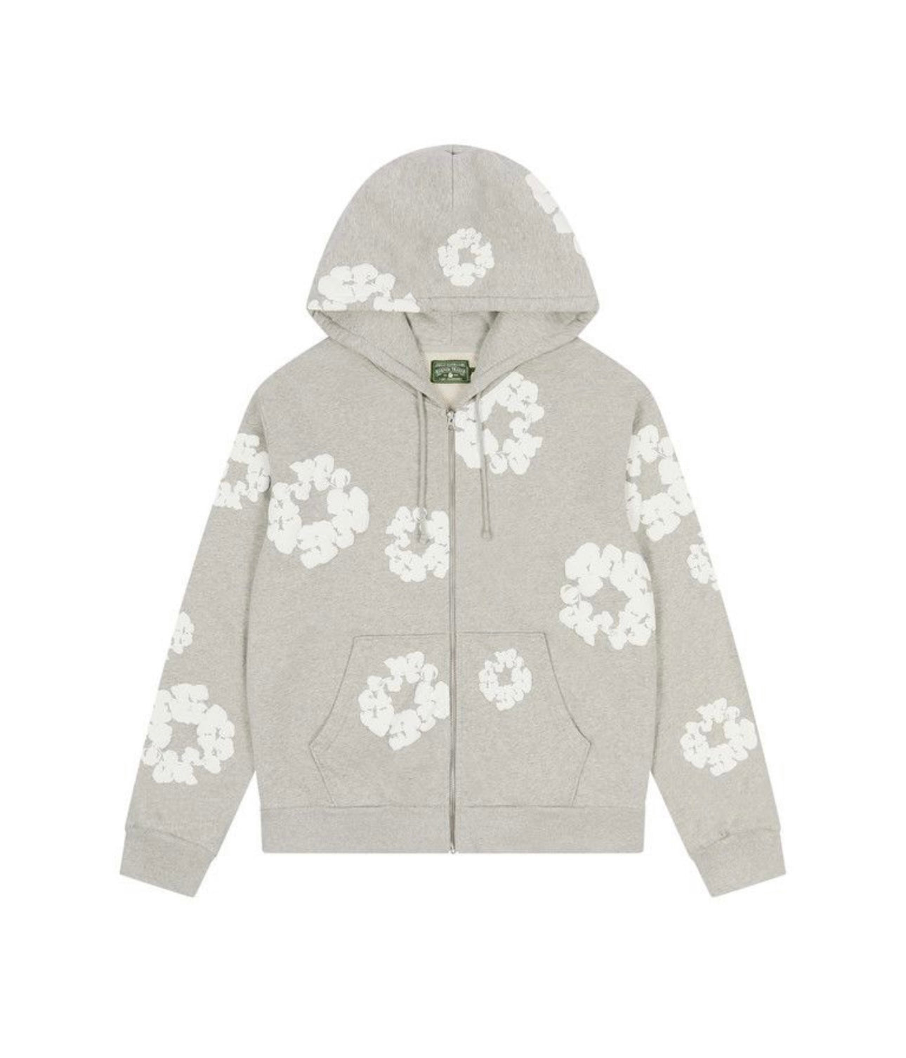 Denim Tears Cotton Wreath Zip-Up Grey