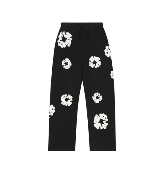 Denim Tears Cotton Wreath Baggy Sweatpants Black