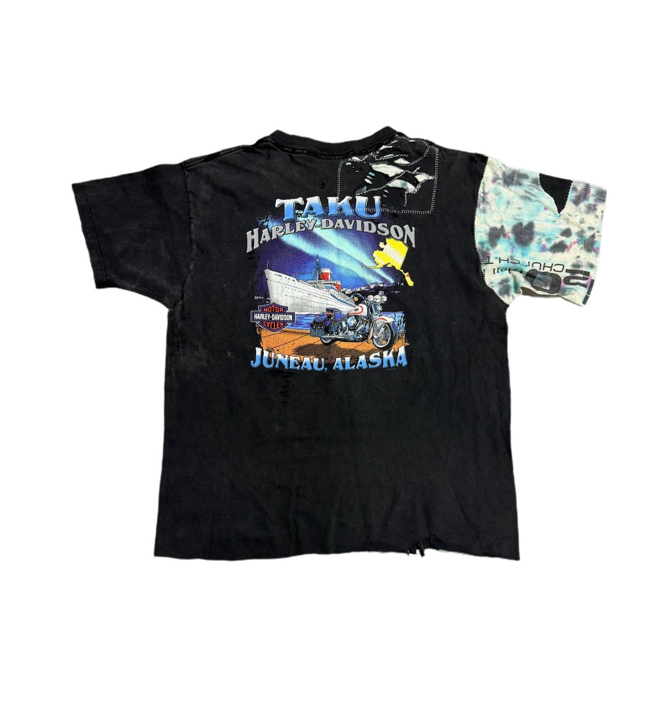 Poor Parker Harley Davidson Alaska T-Shirt Black