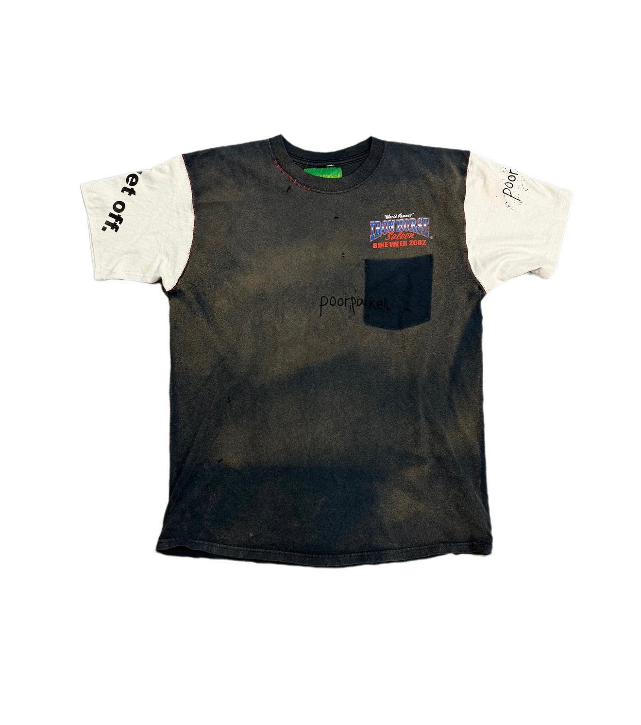 Poor Parker Bike Week 2002 T-Shirt Washed Black (Reversible Shirt)