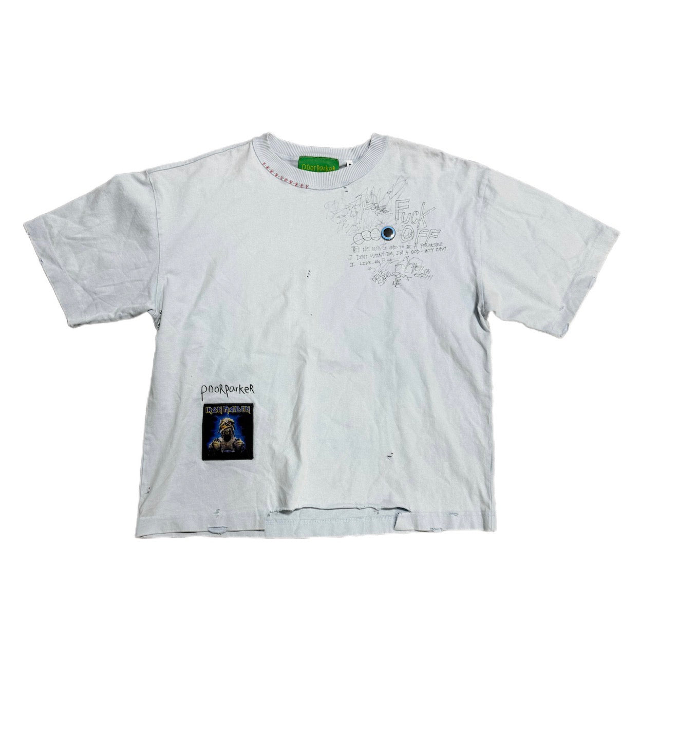 Poor Parker Iron Maiden T-Shirt Light Blue
