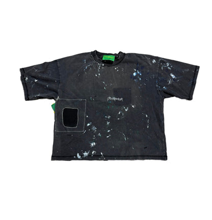 Poor Parker Blank Painted T-Shirt Vintage Black