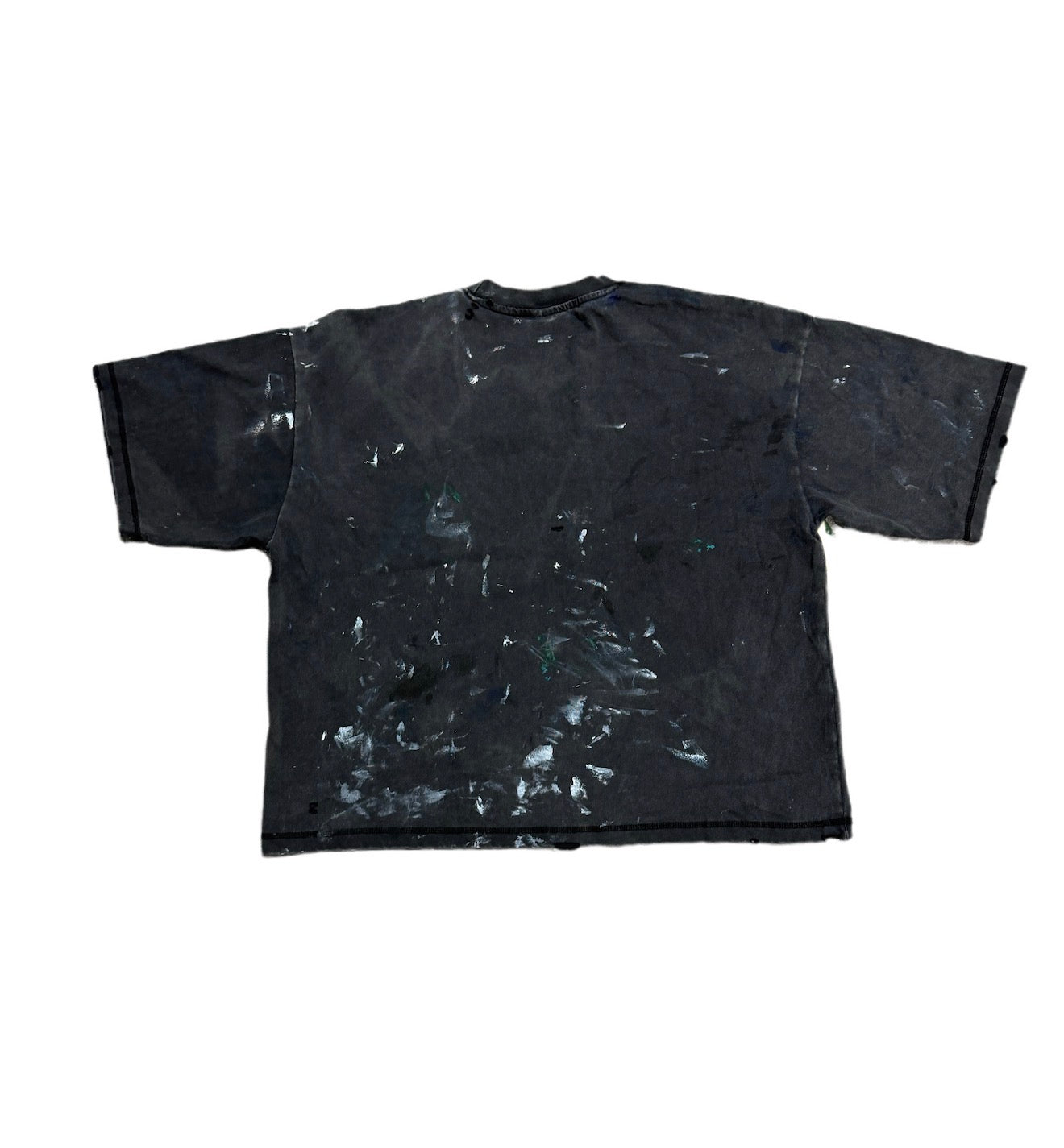 Poor Parker Blank Painted T-Shirt Vintage Black