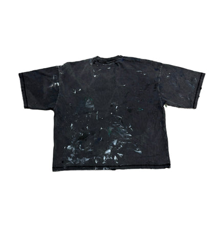 Poor Parker Blank Painted T-Shirt Vintage Black