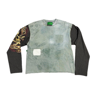 Poor Parker Bike Week Daytona Beach Long Sleeve Green/Grey