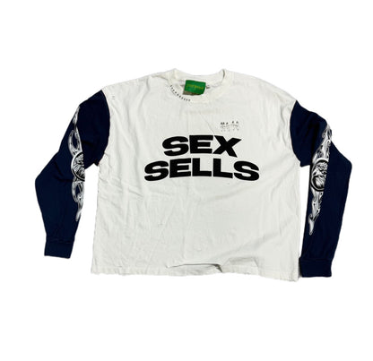 Poor ParkerSex Sells Long Sleeve White/Navy