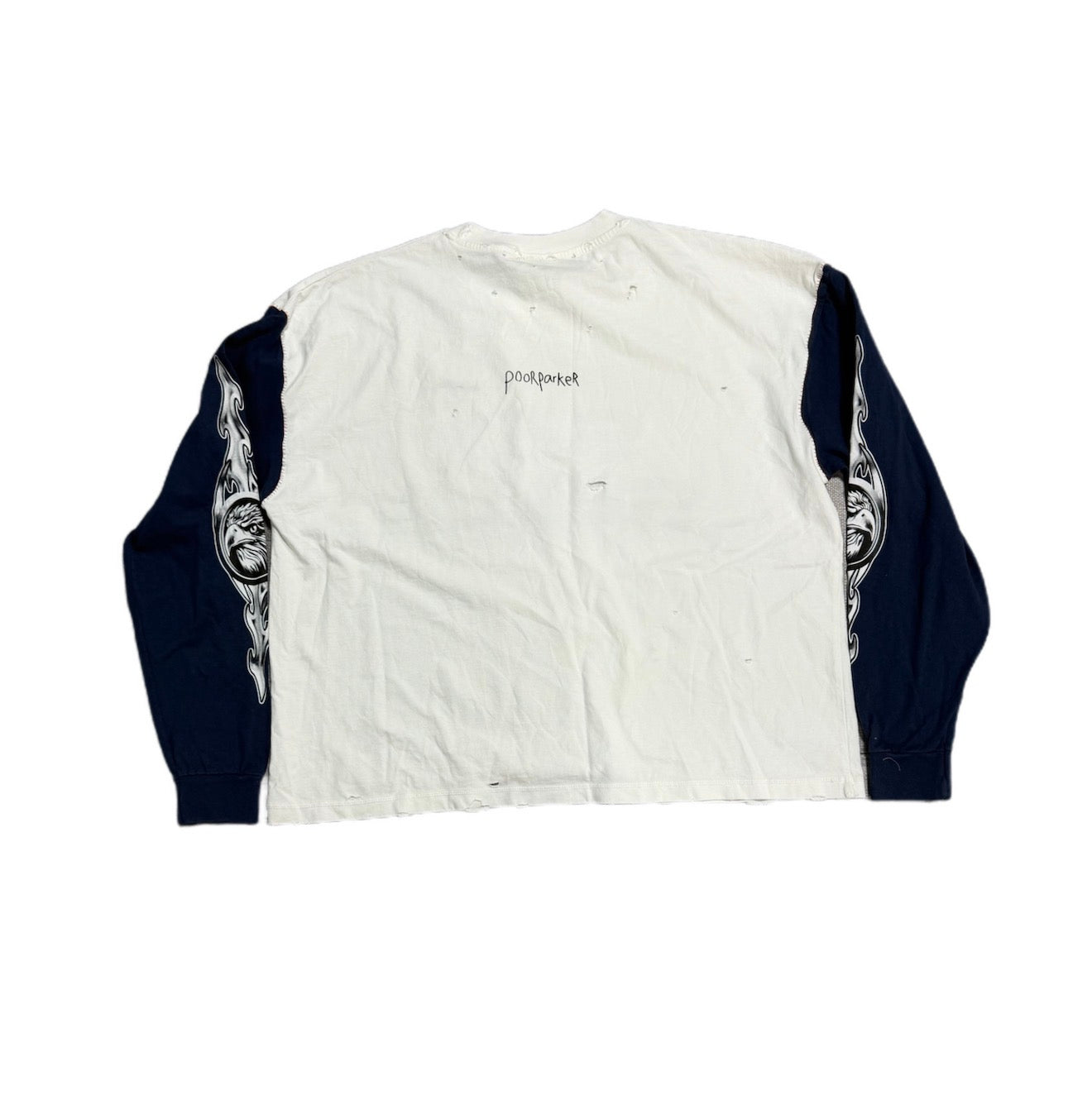 Poor ParkerSex Sells Long Sleeve White/Navy
