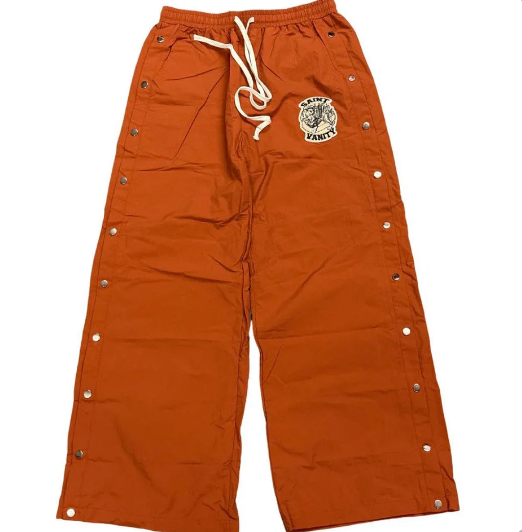Saint Vanity Nylon Track Pants Orange