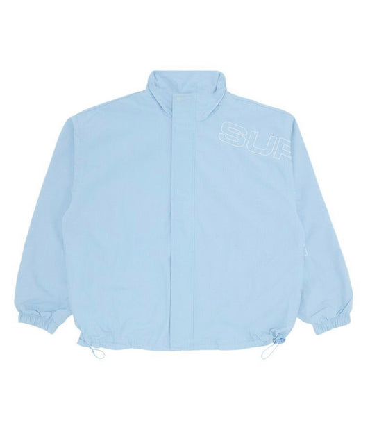 Supreme Spellout Embroidered Ripstop Track Jacket Light Blue