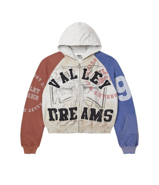 Vale Forever Patriot Chop N Screw Zip-Up Red/Blue/Grey