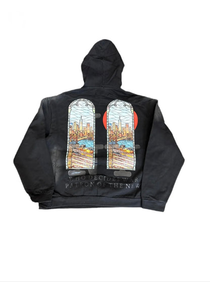 Who Decides War x POTN Hoodie Coal
