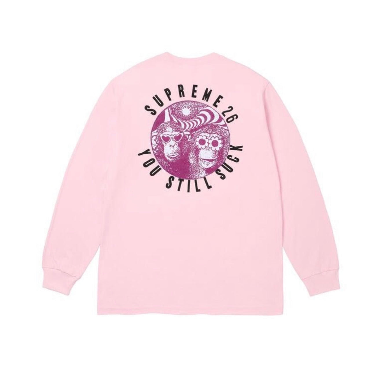 Supreme You Still Suck Long Sleeve Light Pink