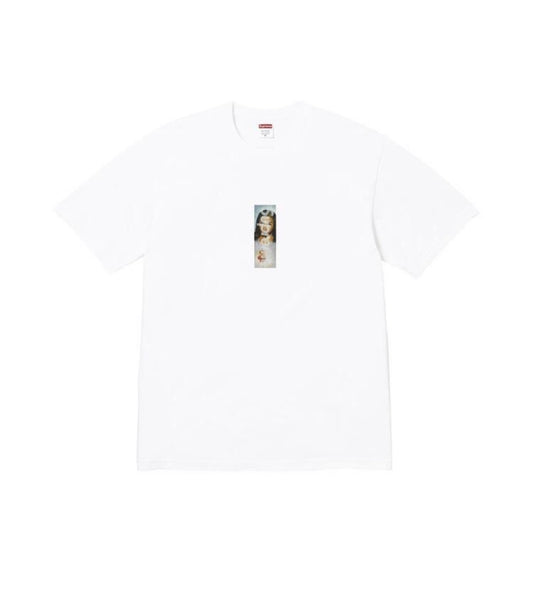 Supreme Prayer Card Box Logo T-Shirt White
