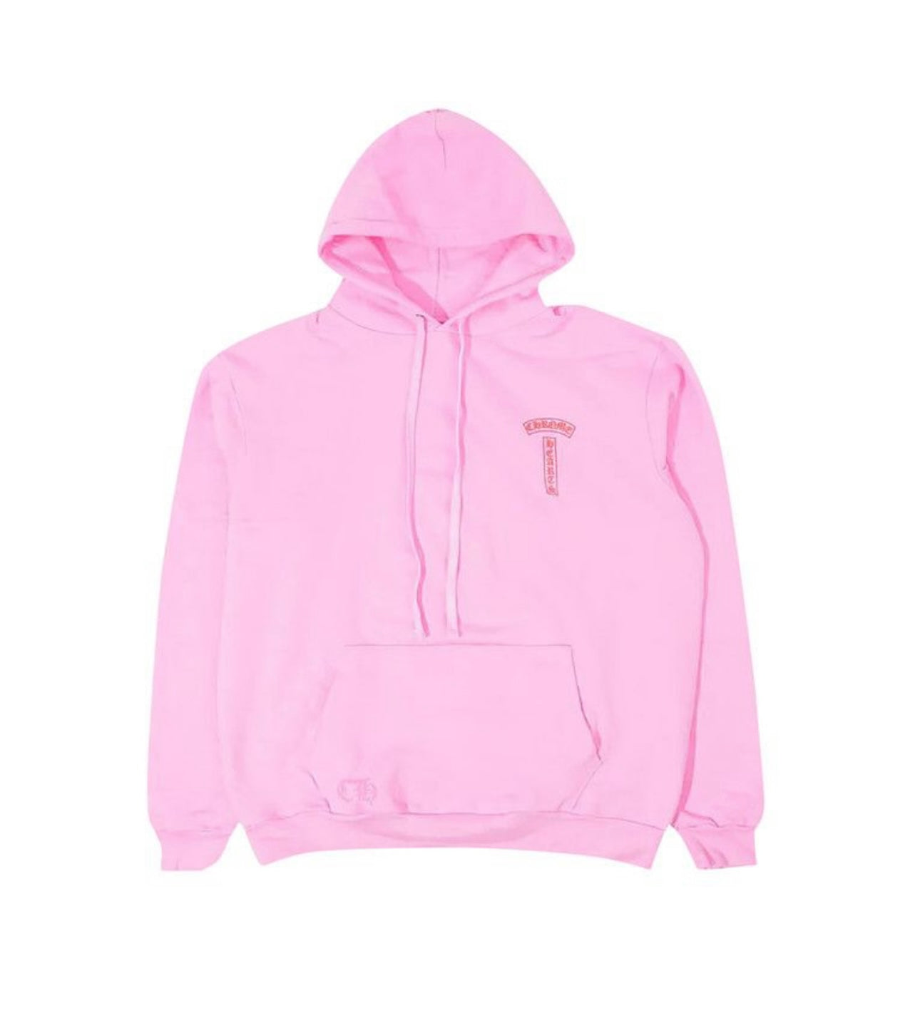 Chrome Hearts T Bar Logo Hoodie Pink/Red
