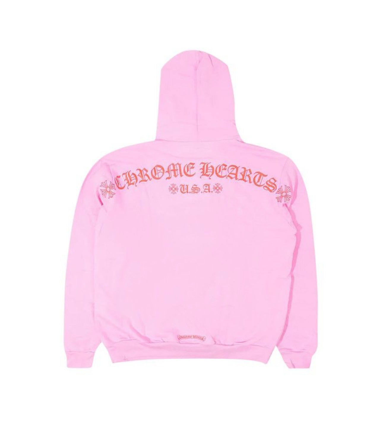 Chrome Hearts T Bar Logo Hoodie Pink/Red