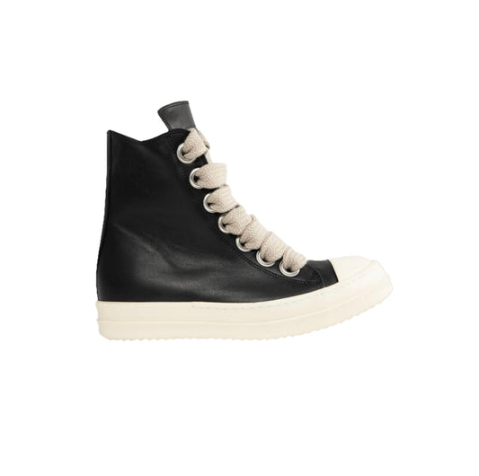 Rick Owens Concordians Jumbo Lace Leather High Black/Milk