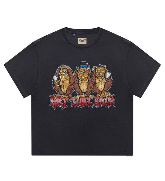 Gallery Dept See No Evil T-Shirt Vintage Black