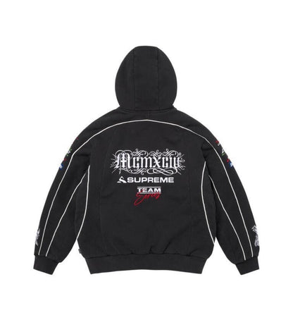 Supreme Racing Lined Zip-Up Black