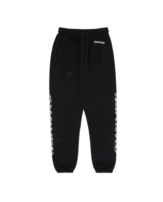 Chrome Hearts Scroll Logo Sweatpants Black