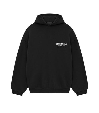 Essentials Fleece Hoodie Black/White