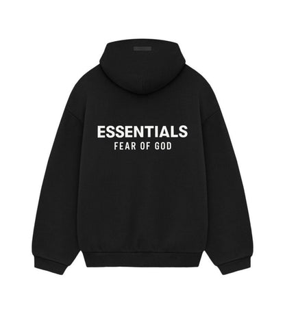 Essentials Fleece Hoodie Black/White