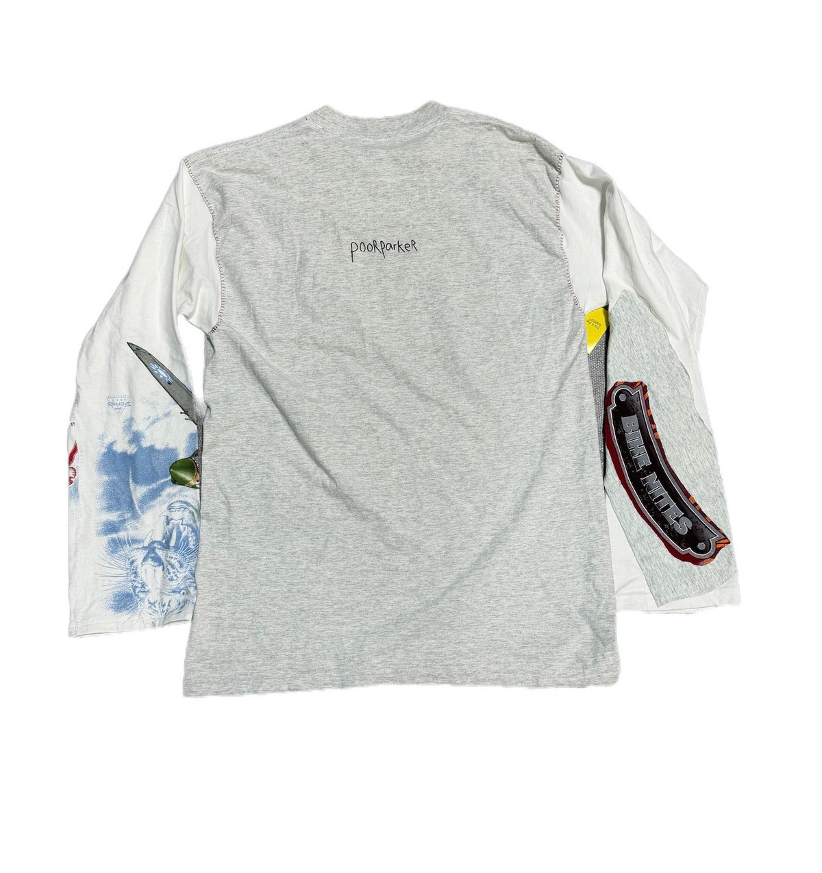 Poor Parker Narrow Gauge Railroad Long Sleeve Light Grey