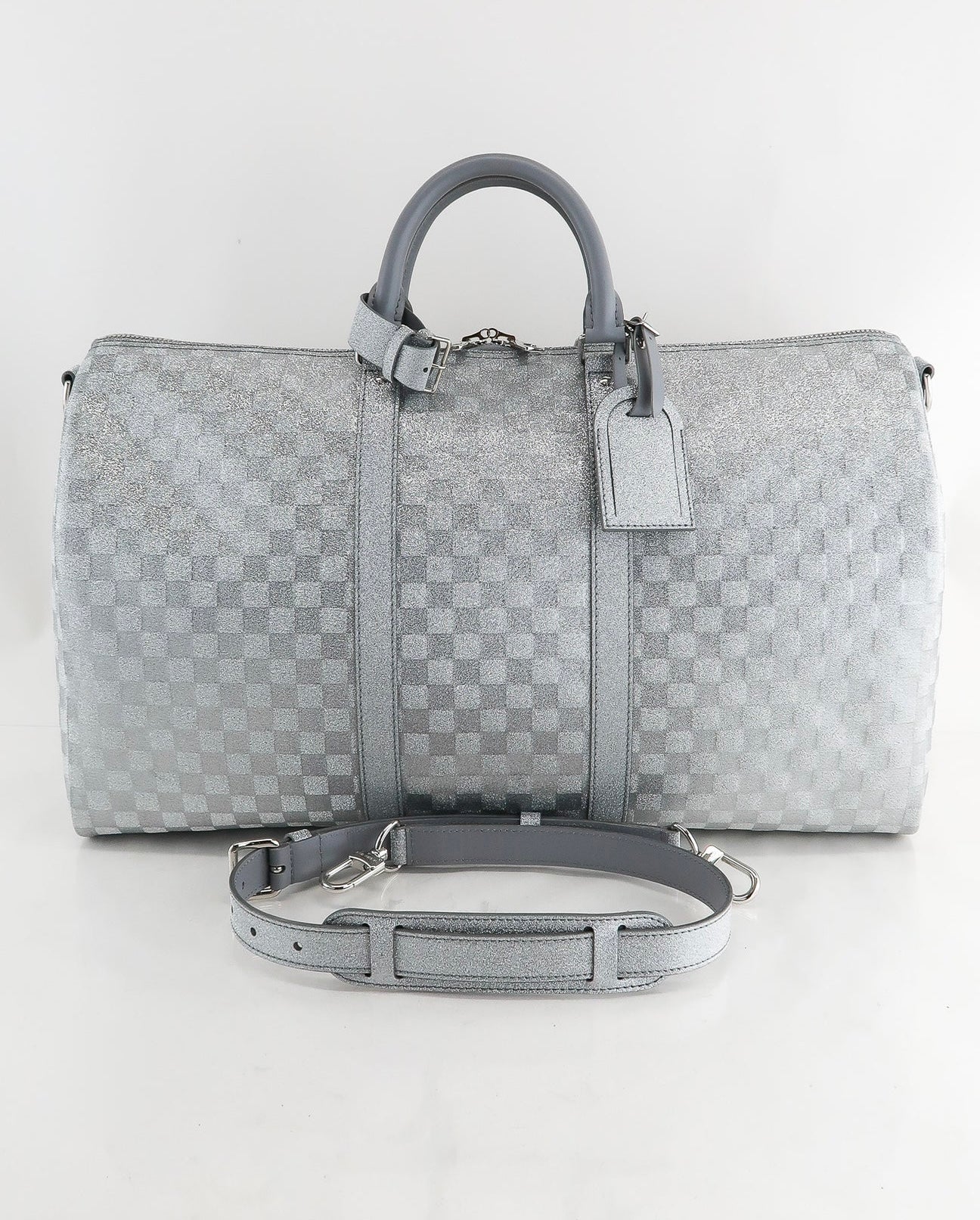 Louis Vuitton Duffle X Virgil Silver Glitter Bandolier 50