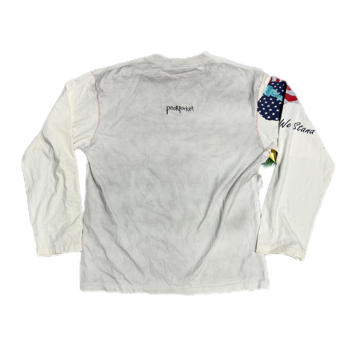 Poor Parker Harley Davidson Fire Dice Long Sleeve Dirty White